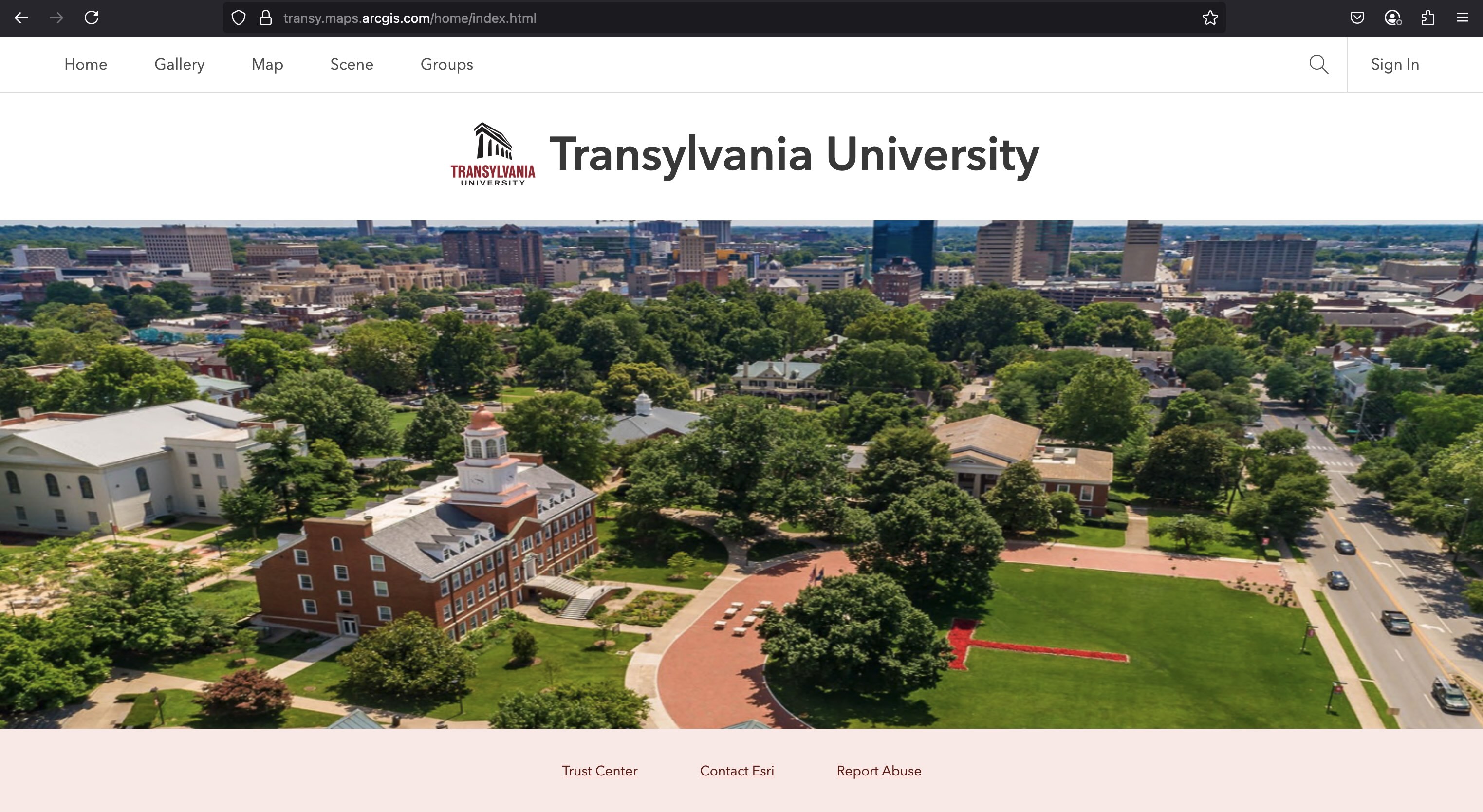 Transy ArcGIS Online Workshop